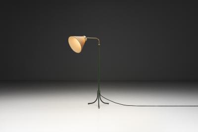 Josef Frank Green Lacquered and Brass 1842 Floor Lamp by Josef Frank Sweden Mid 20th C 