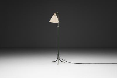 Josef Frank Green Lacquered and Brass 1842 Floor Lamp by Josef Frank Sweden Mid 20th C 