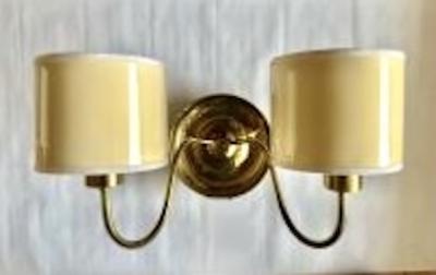 Josef Frank JOSEF FRANK A pair of wall lamps model 2565