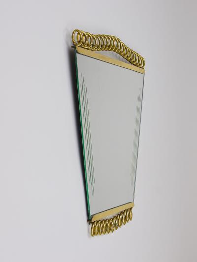 Josef Frank Josef Frank Attr Mid Century Brass Loop Wall Mirror Austria 1950s
