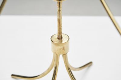Josef Frank Josef Frank Brass Adjustable Candelabra for Svenskt Tenn Sweden 1950s