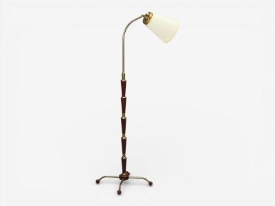 Josef Frank Josef Frank Model 1842 Floor Lamp Mahogany Brass Sweden 1950s