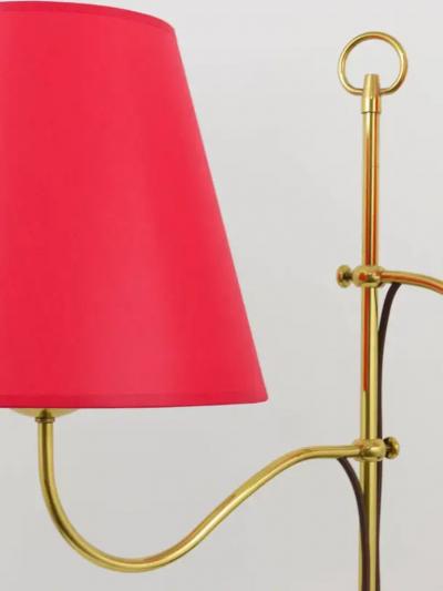 Josef Frank Josef Frank Two Arms Mid Century Adjustable Brass Floor Lamp Austria 1950s