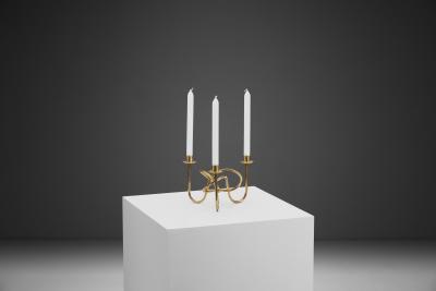 Josef Frank Josef Frank V nskapsknuten Brass Candelabra for Firma Svenskt Tenn Sweden 1940s