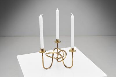 Josef Frank Josef Frank V nskapsknuten Brass Candelabra for Firma Svenskt Tenn Sweden 1940s