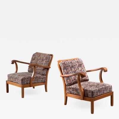 Josef Frank Josef Frank pair of armchairs