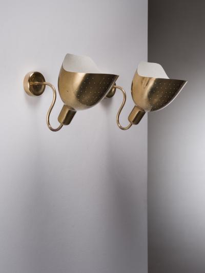 Josef Frank Josef Frank pair of brass wall lamps for Svenskt Tenn