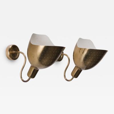 Josef Frank Josef Frank pair of brass wall lamps for Svenskt Tenn
