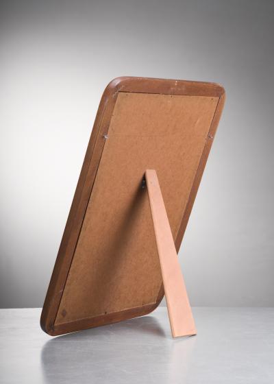 Josef Frank Mahogany and brass table or wall mirror