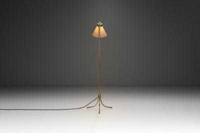 Josef Frank Model 1842 Adjustable Brass Floor Lamp by Josef Frank Sweden 1930s