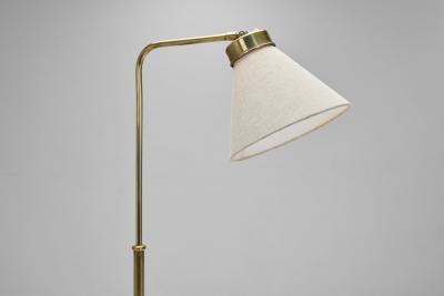 Josef Frank Model 1842 Adjustable Brass Floor Lamp by Josef Frank Sweden 1930s