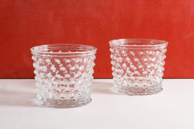 Josef Frank Pair of Hortus Glass Pots or Vases by Josef Frank