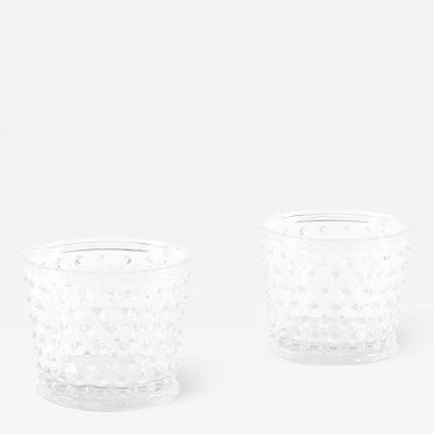 Josef Frank Pair of Hortus Glass Pots or Vases by Josef Frank