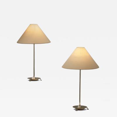 Josef Frank Pair of Model 2552 Table Lamps by Josef Frank for Svenskt Tenn Sweden 1930s