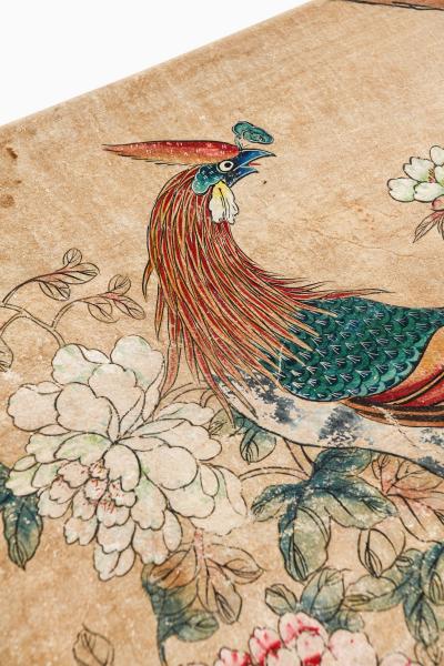 Josef Frank Rare Freestanding Chest in Brass Parchment and Walnut by Josef Frank 1940s