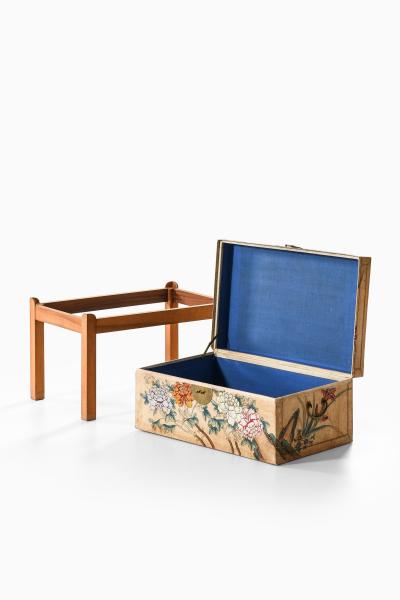 Josef Frank Rare Freestanding Chest in Brass Parchment and Walnut by Josef Frank 1940s