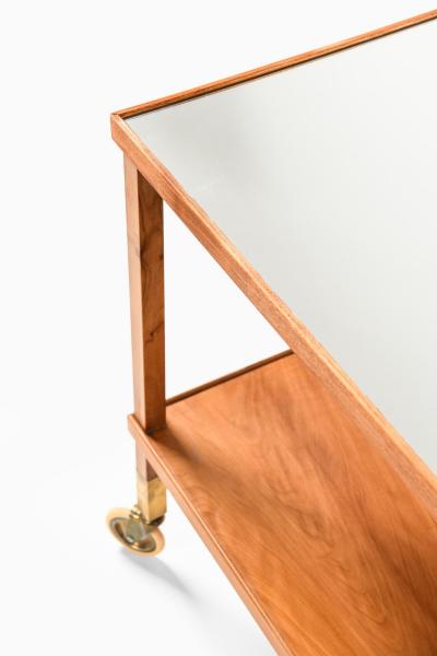 Josef Frank Trolley in Brass and Mahogany by Josef Frank 1950s