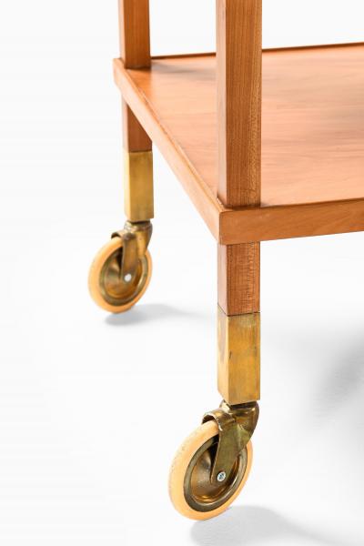 Josef Frank Trolley in Brass and Mahogany by Josef Frank 1950s