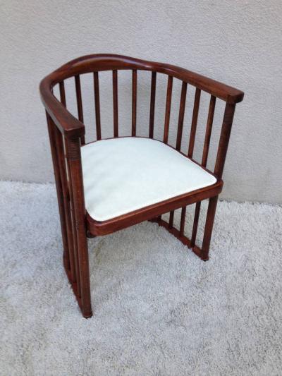 Josef Hoffman Joseph Hoffman for Khon Signed Barrel Chair
