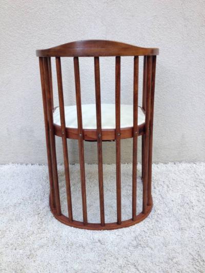 Josef Hoffman Joseph Hoffman for Khon Signed Barrel Chair