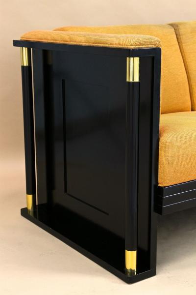 Josef Hoffmann 20th Century Art Nouveau Two Seat Sofa School Of J Hoffmann AT ca 1910