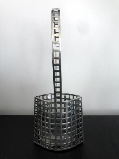 Josef Hoffmann A Rare Silver Vase with Glass Insert by Josef Hoffmann for Wiener Werkst tte