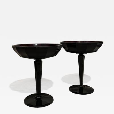 Josef Hoffmann Bohemian Glass Tazzas