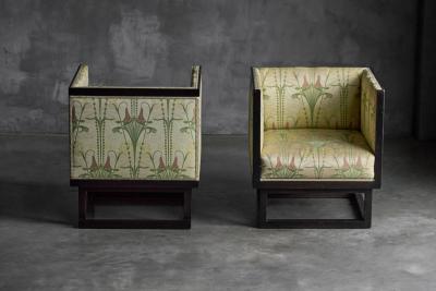 Josef Hoffmann Cabinet Armchairs by Josef Hoffmann Austria 1903