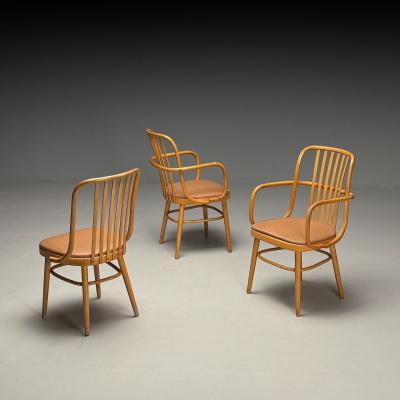 Josef Hoffmann Josef Hoffmann Ligna Mid Century Modern Bistro Chairs Czech Republic 1970s