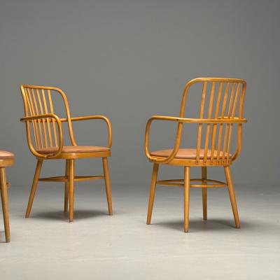Josef Hoffmann Josef Hoffmann Ligna Mid Century Modern Bistro Chairs Czech Republic 1970s