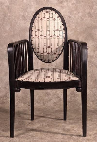 Josef Hoffmann Josef Hoffmann pair of armchairs