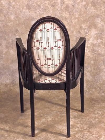 Josef Hoffmann Josef Hoffmann pair of armchairs