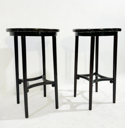 Josef Hoffmann Pair of Gueridons Thonet in the style of Josef Hoffmann