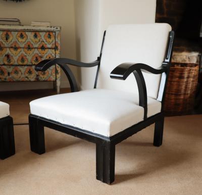 Josef Hoffmann Pair of Vienna Secessionist Armchairs Attributed to Josef Hoffmann circa 1900