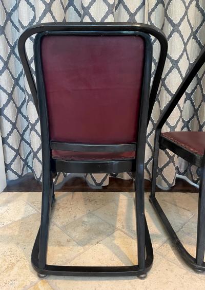 Josef Hoffmann Rare Pair of Josef Hoffmann Model 725 B F Chairs for J J Kohn