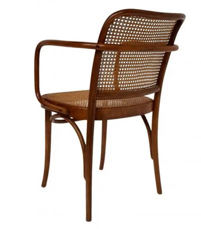 Josef Hoffmann Set of 4 Mid Century Modern Dining Prague Chairs by Josef Hoffmann Cane Birch