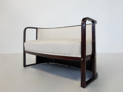 Josef Hoffmann Sofa by Josef Hoffman for J J Kohn Vienna Austria 1900s
