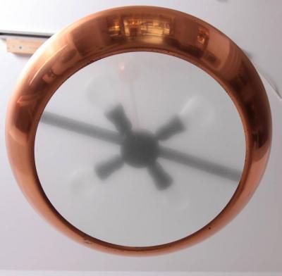 Josef Hurka 1930s Copper and Glass Pendant Lamp by Josef Hurka for Napako 1 of 4