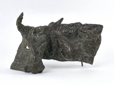 Josef Klime Expressionist Bronze Plastic Europa by Czech Artist Josef Klimes V XXV 1997