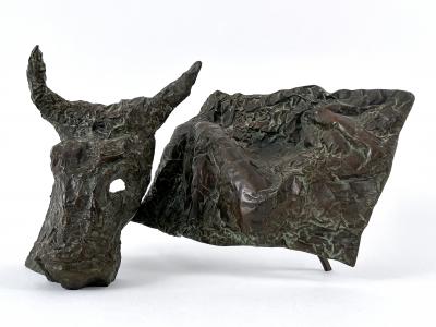 Josef Klime Expressionist Bronze Plastic Europa by Czech Artist Josef Klimes V XXV 1997