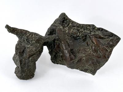Josef Klime Expressionist Bronze Plastic Europa by Czech Artist Josef Klimes V XXV 1997
