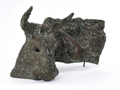 Josef Klime Expressionist Bronze Plastic Europa by Czech Artist Josef Klimes V XXV 1997