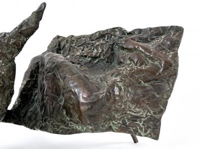 Josef Klime Expressionist Bronze Plastic Europa by Czech Artist Josef Klimes V XXV 1997