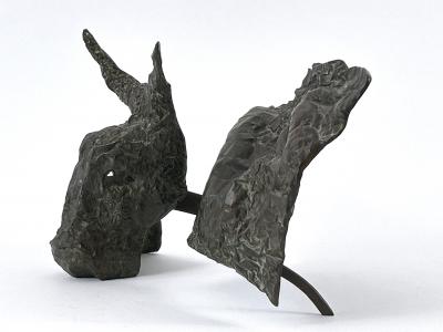 Josef Klime Expressionist Bronze Plastic Europa by Czech Artist Josef Klimes V XXV 1997
