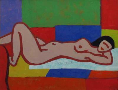 Josef Zenk Woman on the Couch 