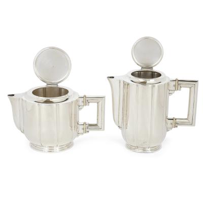Josep Buxeda Art Deco Spanish silver coffee and tea set