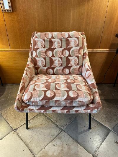 Joseph Andre Motte 800 Armchair by Joseph Andr MOTTE for Steiner France 1950s