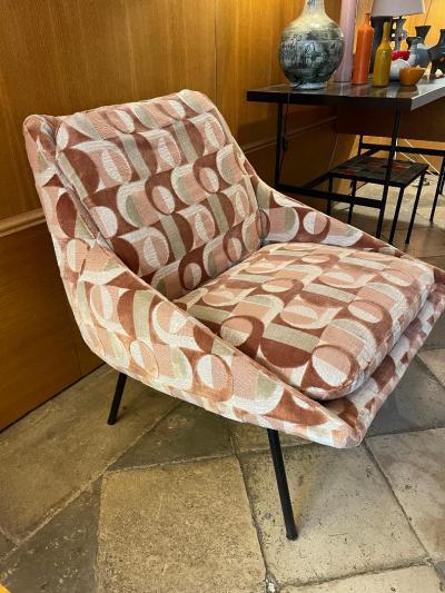 Joseph Andre Motte 800 Armchair by Joseph Andr MOTTE for Steiner France 1950s