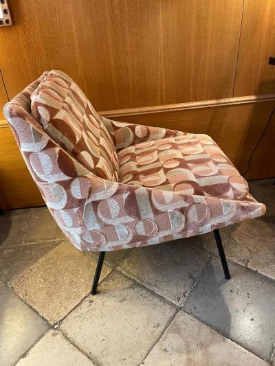 Joseph Andre Motte 800 Armchair by Joseph Andr MOTTE for Steiner France 1950s