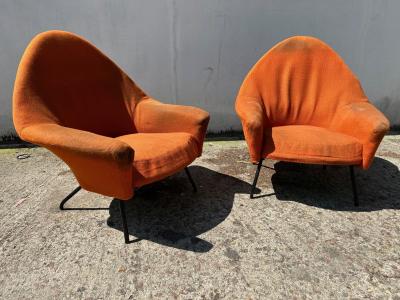 Joseph Andre Motte Armchairs model 770 by Joseph Andr Motte for Steiner 1958